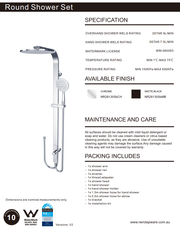 NERO ASTRA RAIN ROUND TWIN SHOWERDOUBLE HOSE MATTE BLACK - Ideal Bathroom CentreNR281305bMB