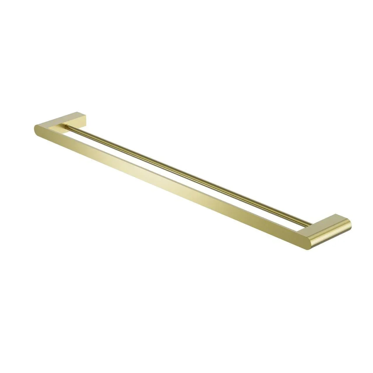 NERO BIANCA DOUBLE TOWEL RAIL 800MM BRUSHED GOLD - Ideal Bathroom CentreNR9030dBG