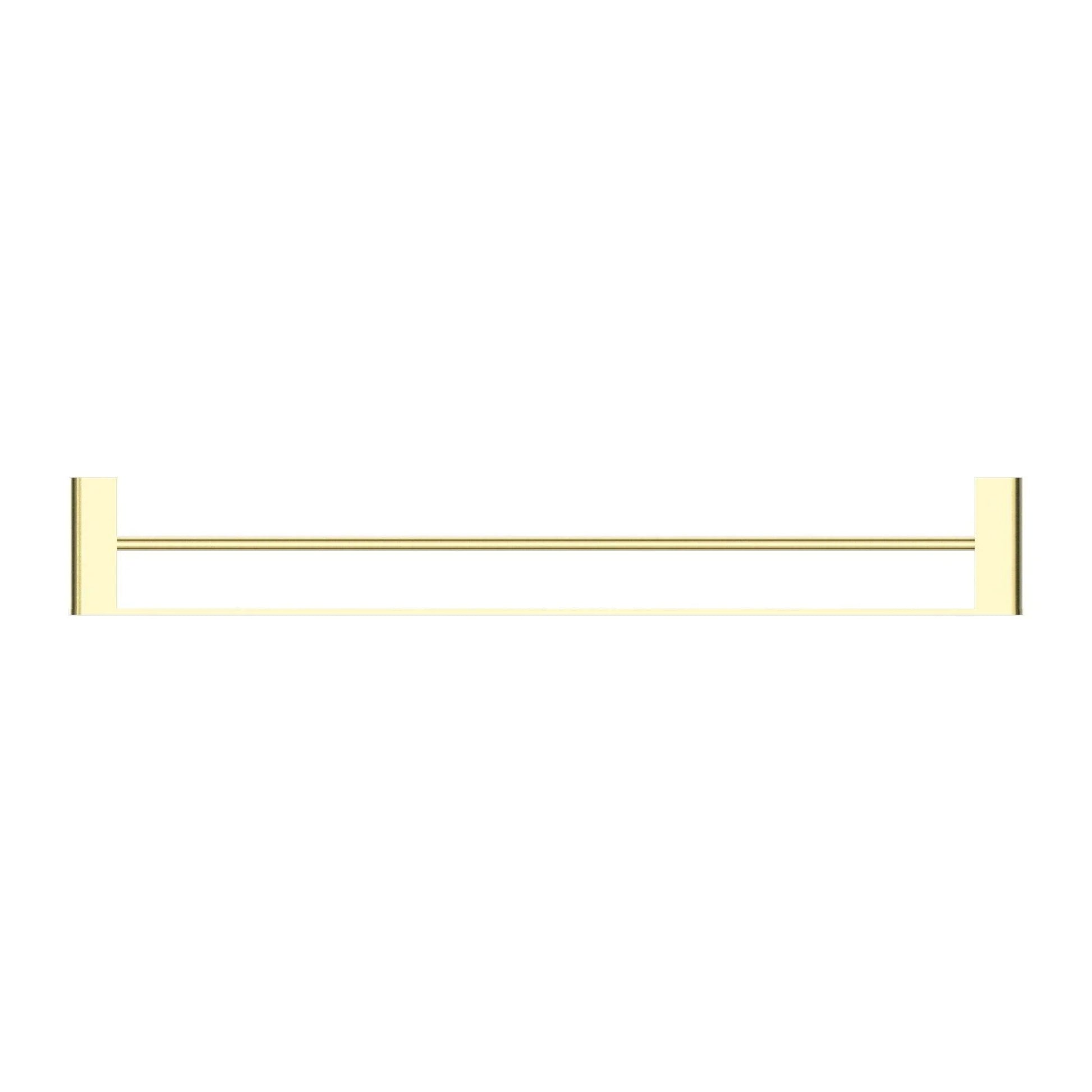 NERO BIANCA DOUBLE TOWEL RAIL 800MM BRUSHED GOLD - Ideal Bathroom CentreNR9030dBG