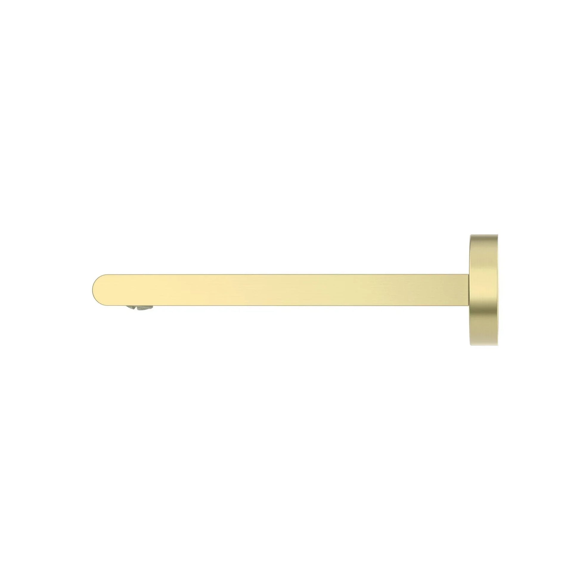 NERO BIANCA FIXED BASIN/BATH SPOUT ONLY 200MM BRUSHED GOLD - Ideal Bathroom CentreNR321503BG