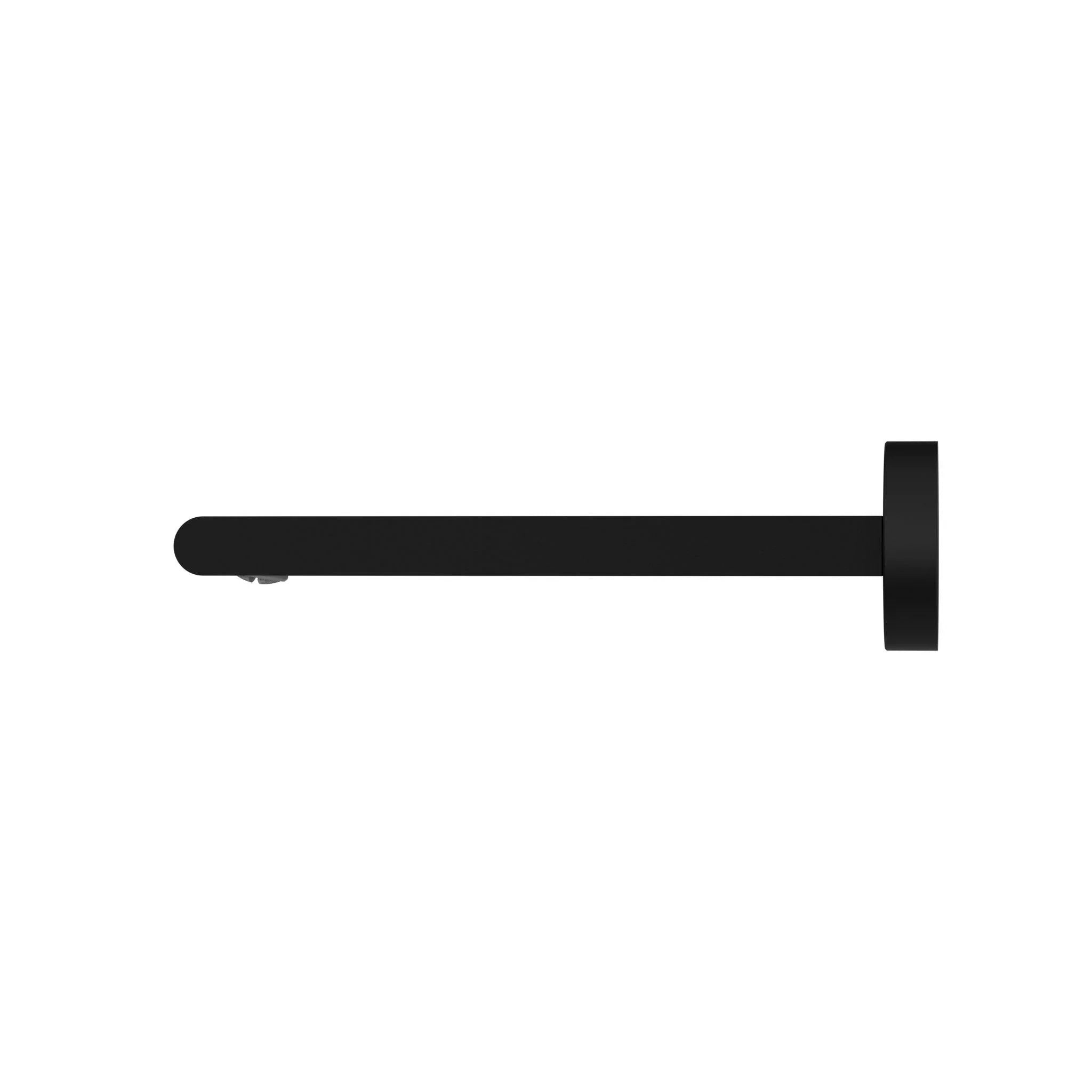 NERO BIANCA FIXED BASIN/BATH SPOUT ONLY 200MM MATTE BLACK - Ideal Bathroom CentreNR321503MB