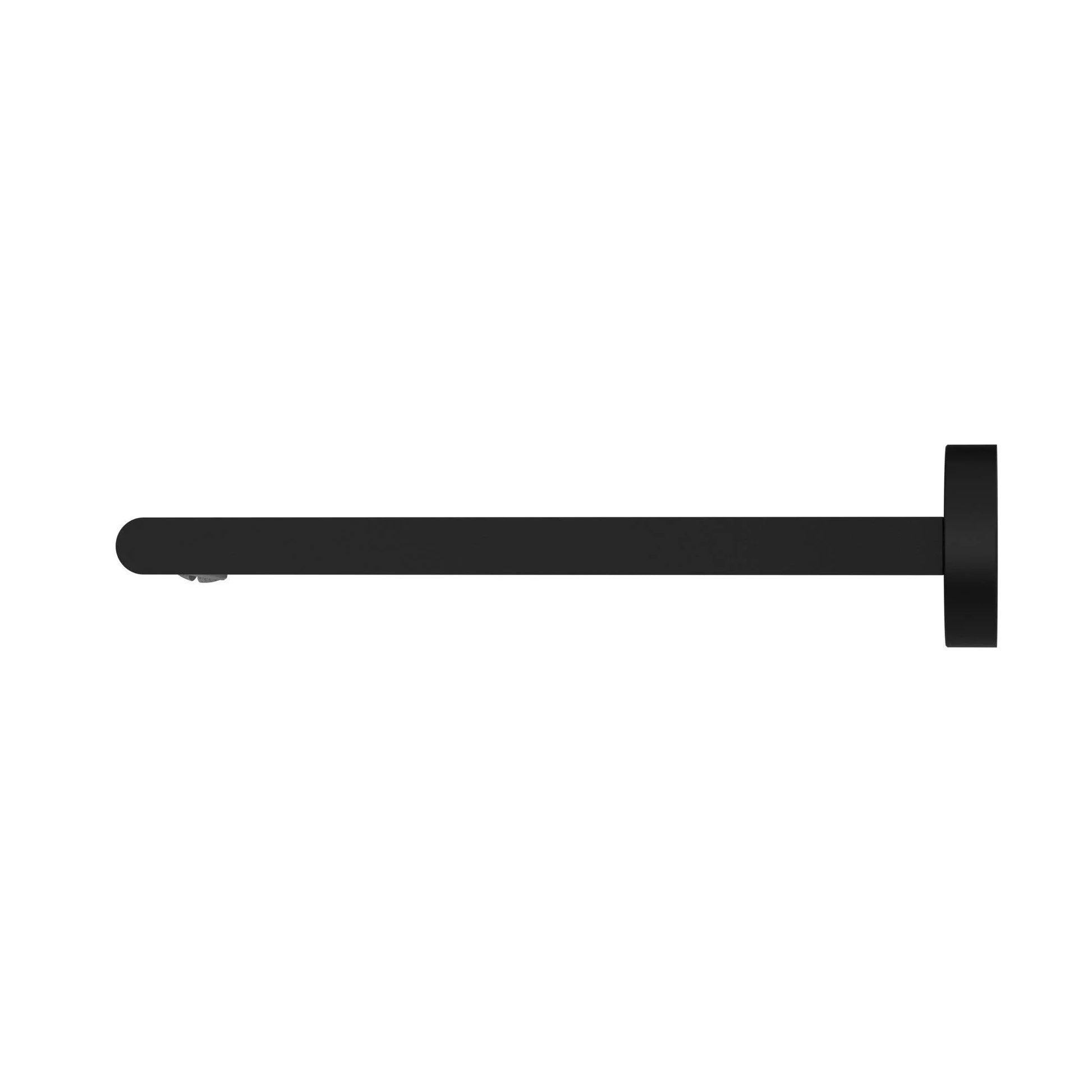 NERO BIANCA FIXED BASIN/BATH SPOUT ONLY 240MM MATTE BLACK - Ideal Bathroom CentreNR321503bMB