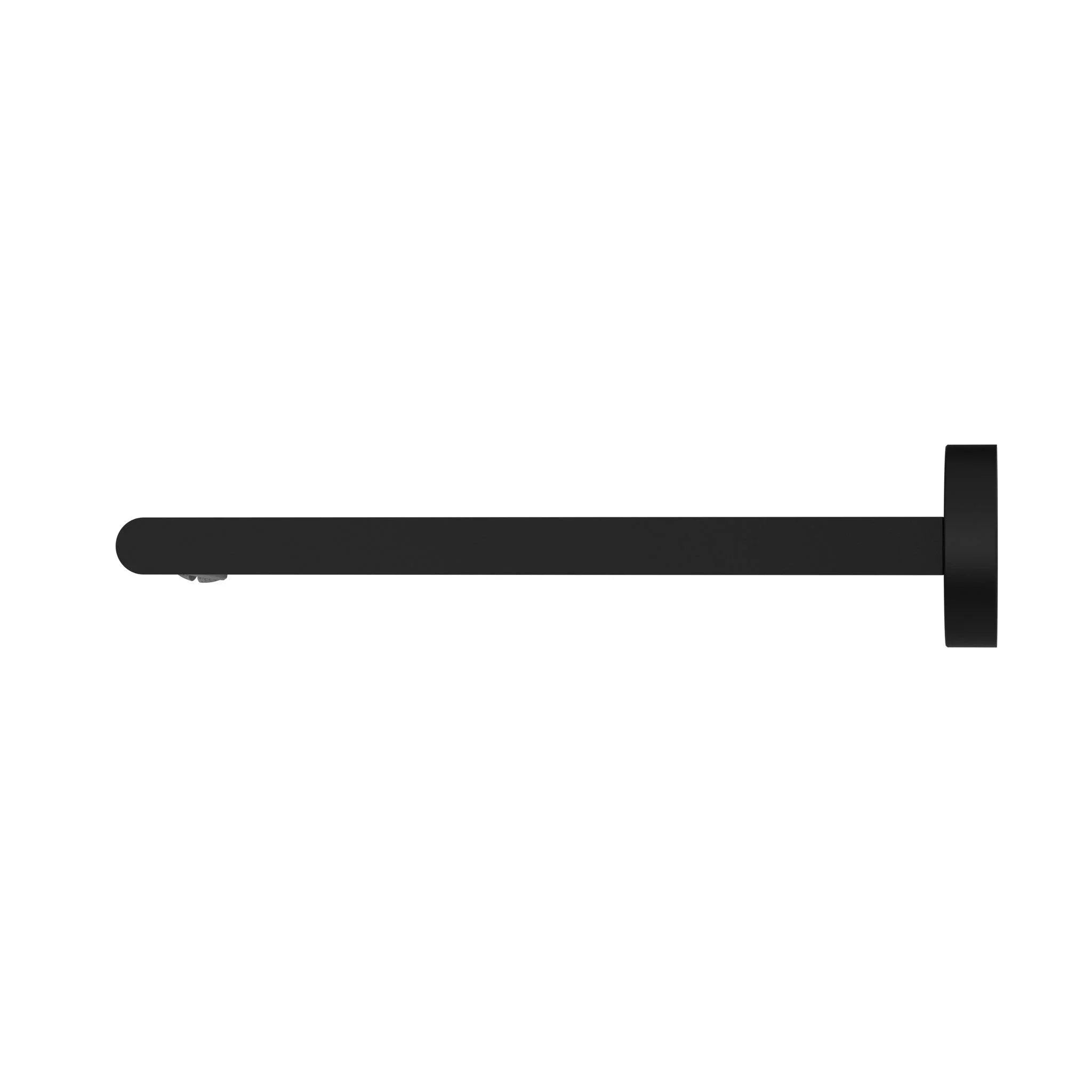 NERO BIANCA FIXED BASIN/BATH SPOUT ONLY 240MM MATTE BLACK - Ideal Bathroom CentreNR321503bMB