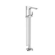 NERO BIANCA FREESTANDING BATH MIXER WITH HAND SHOWER CHROME - Ideal Bathroom CentreNR321503aCH