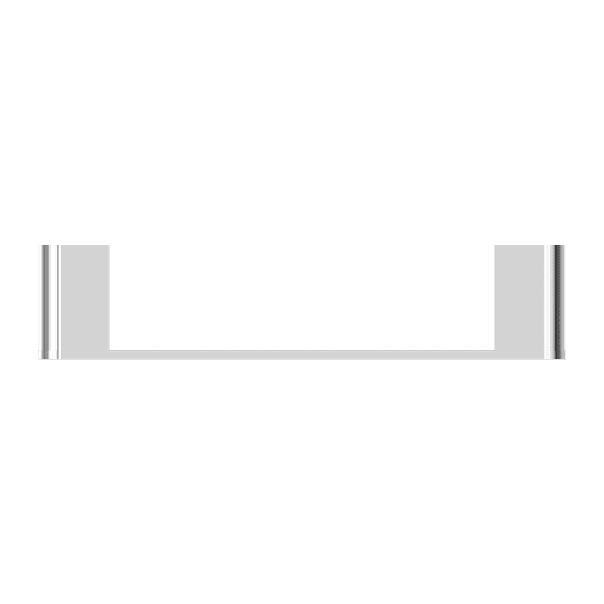 NERO BIANCA HAND TOWEL RAIL CHROME - Ideal Bathroom CentreNR9080CH