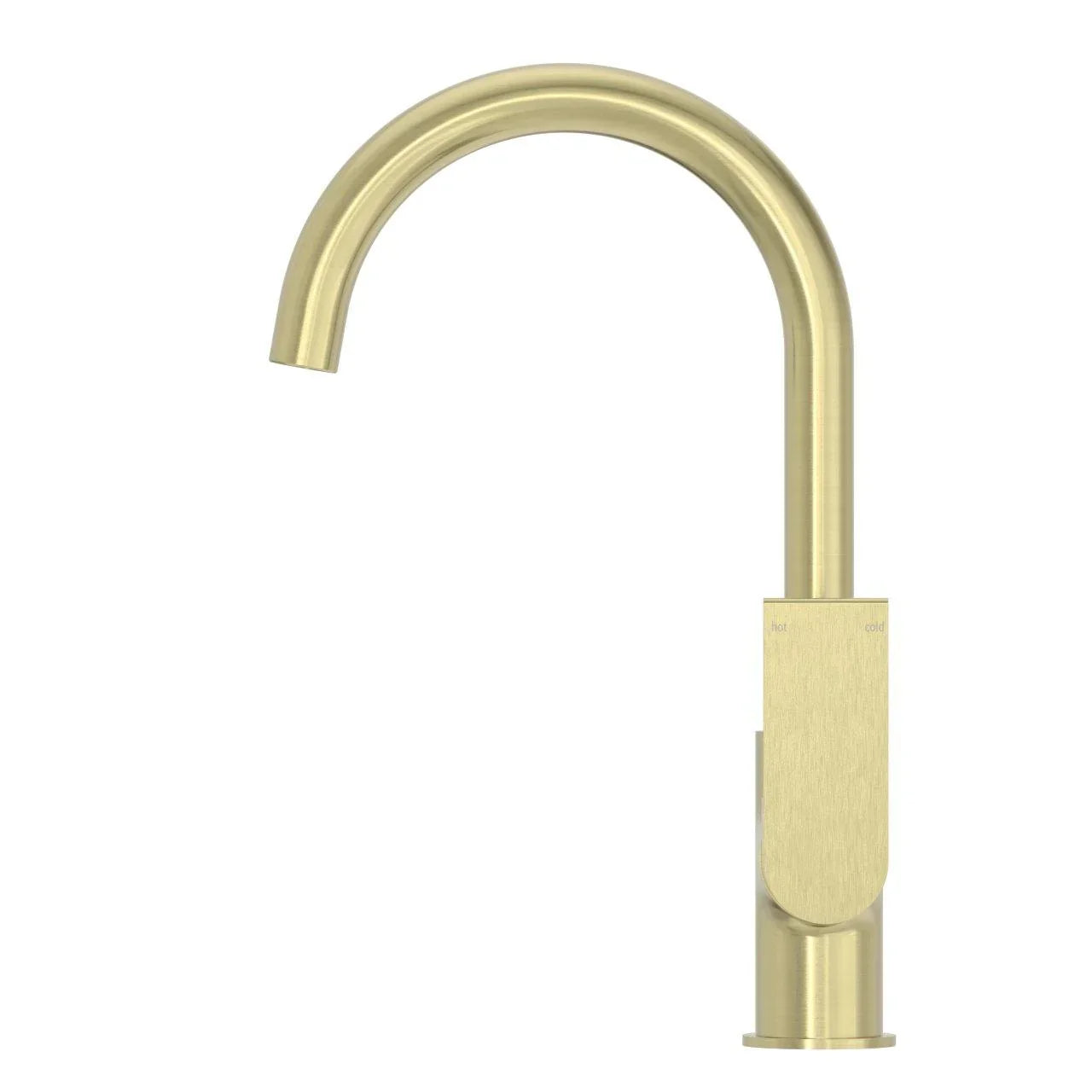 NERO BIANCA KTICHEN MIXER GOOSENECK SPOUT BRUSHED GOLD - Ideal Bathroom CentreNR321506BG