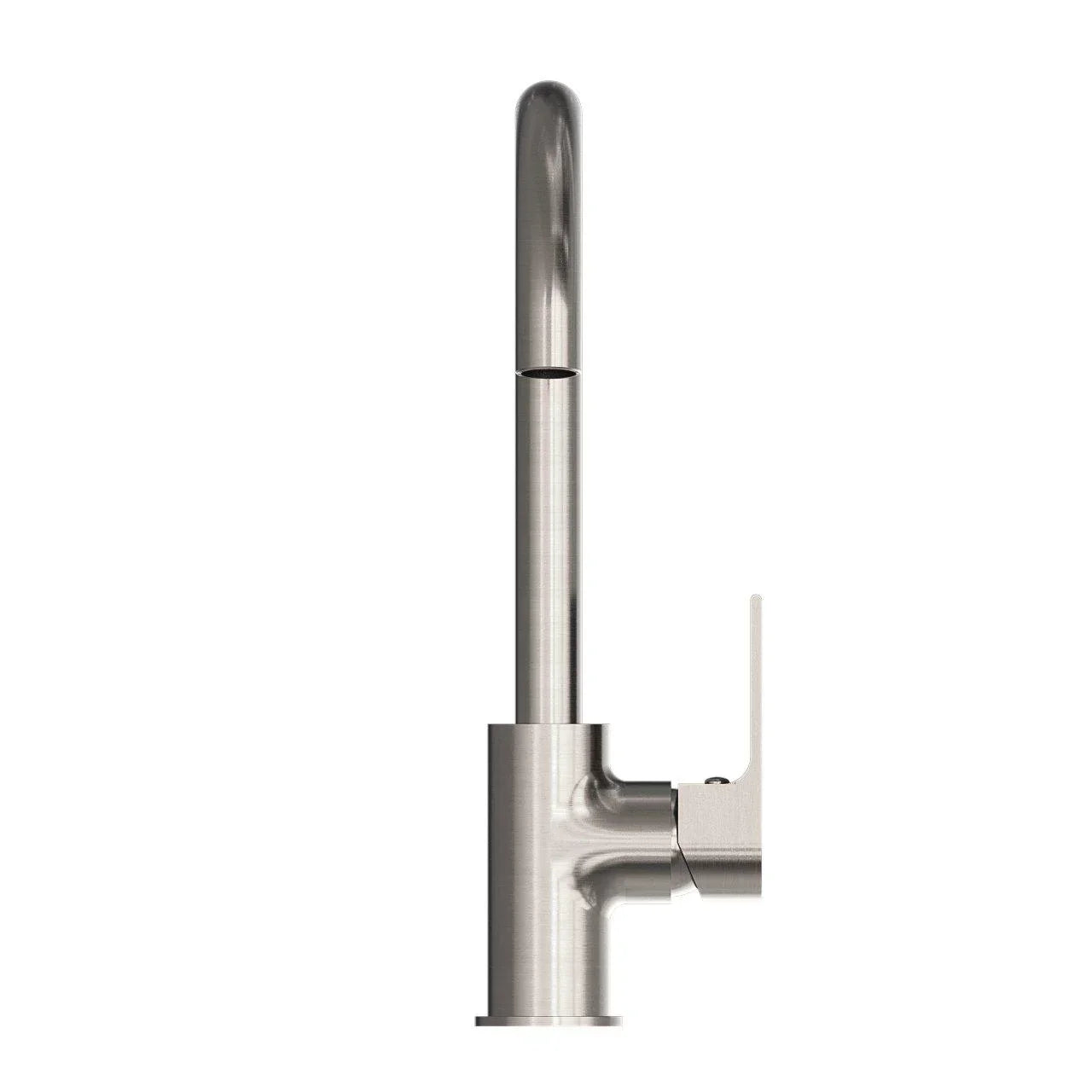 NERO BIANCA KTICHEN MIXER GOOSENECK SPOUT BRUSHED NICKEL - Ideal Bathroom CentreNR321506BN