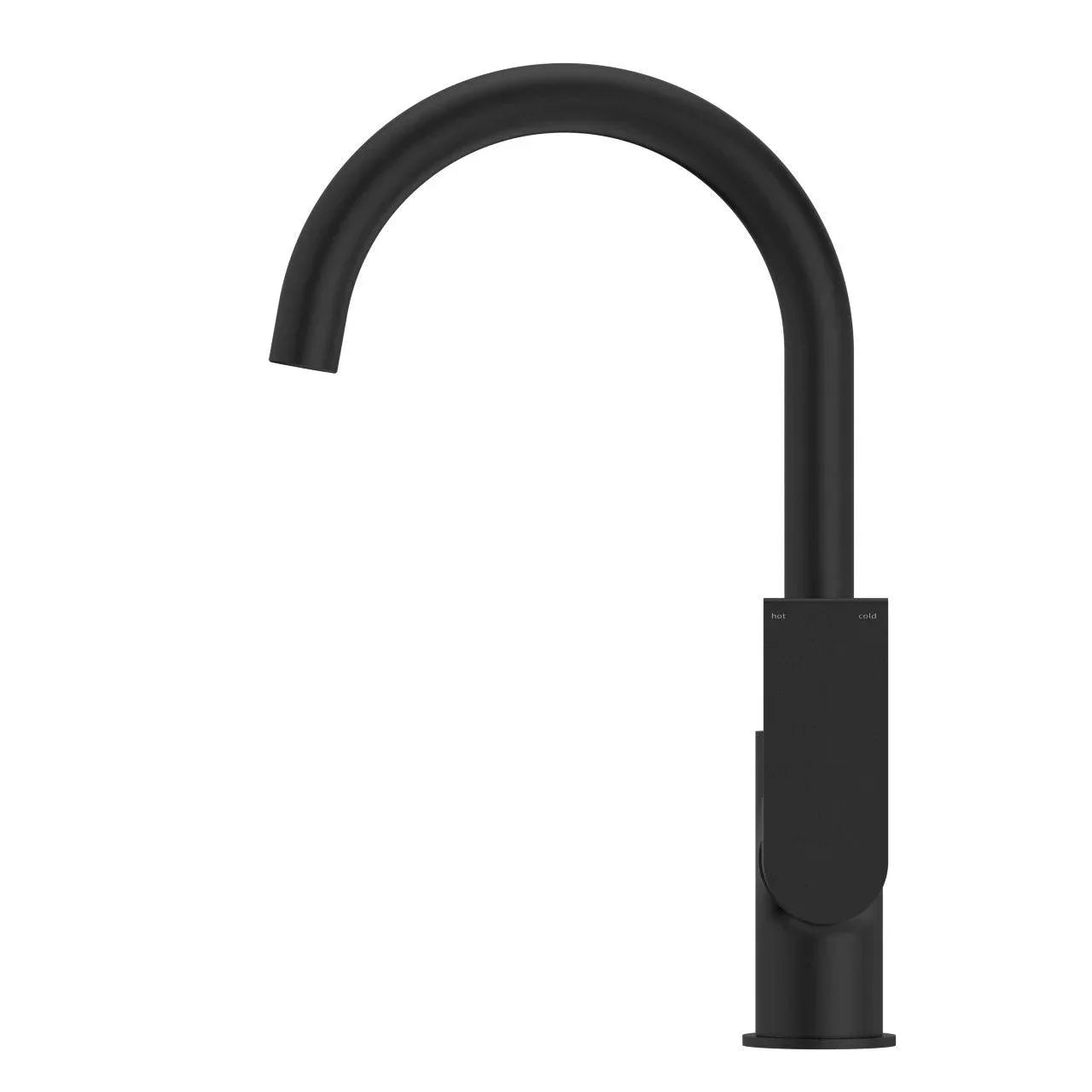 NERO BIANCA KTICHEN MIXER GOOSENECK SPOUT MATTE BLACK - Ideal Bathroom CentreNR321506MB