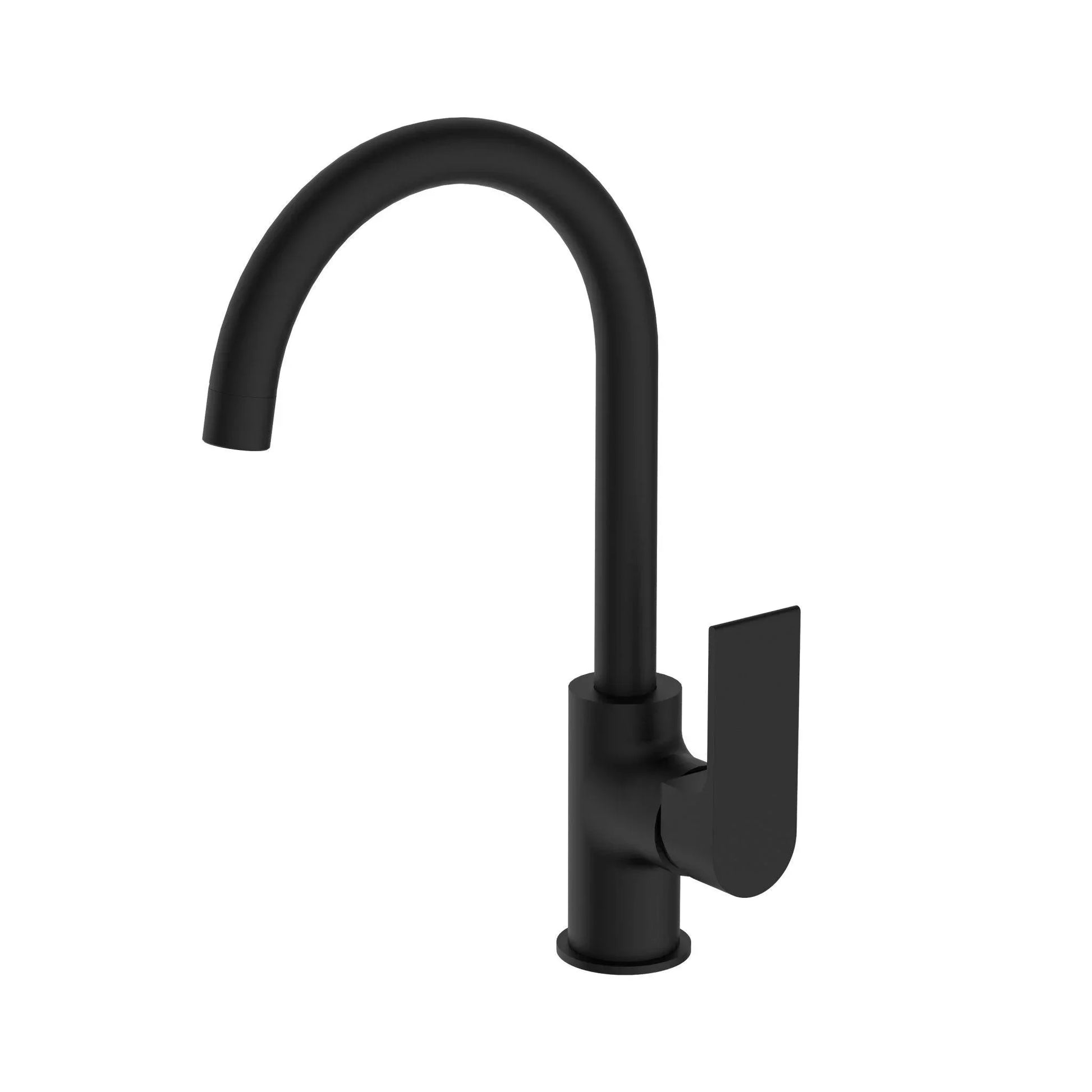NERO BIANCA KTICHEN MIXER GOOSENECK SPOUT MATTE BLACK - Ideal Bathroom CentreNR321506MB