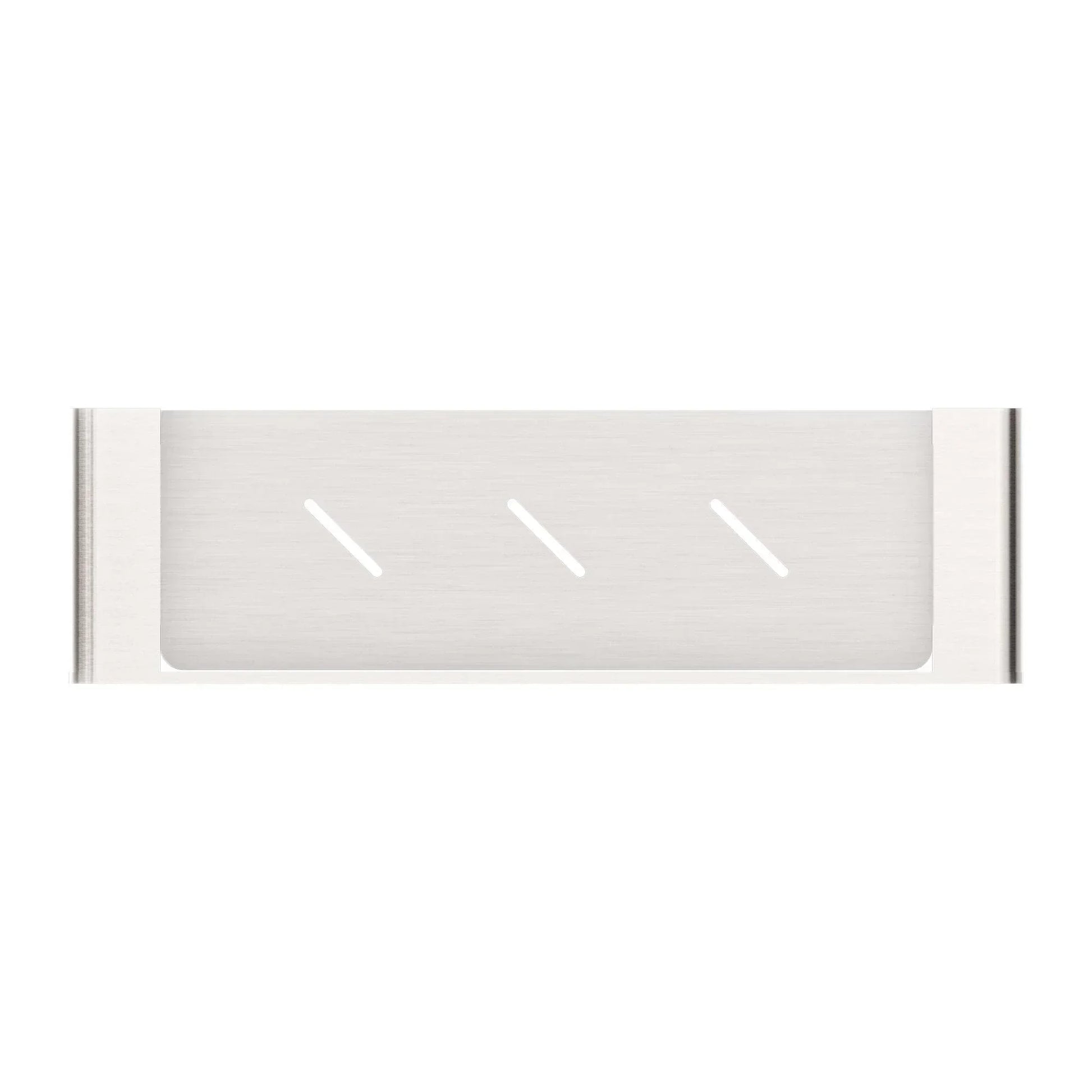 NERO BIANCA METAL SHOWER SHELF BRUSHED NICKEL - Ideal Bathroom CentreNR9087aBN