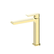 NERO BIANCA MID TALL BASIN MIXER BRUSHED GOLD - Ideal Bathroom CentreNR321501dBG
