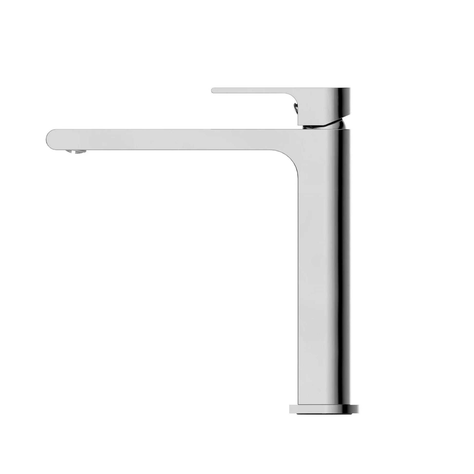 NERO BIANCA MID TALL BASIN MIXER CHROME - Ideal Bathroom CentreNR321501dCH