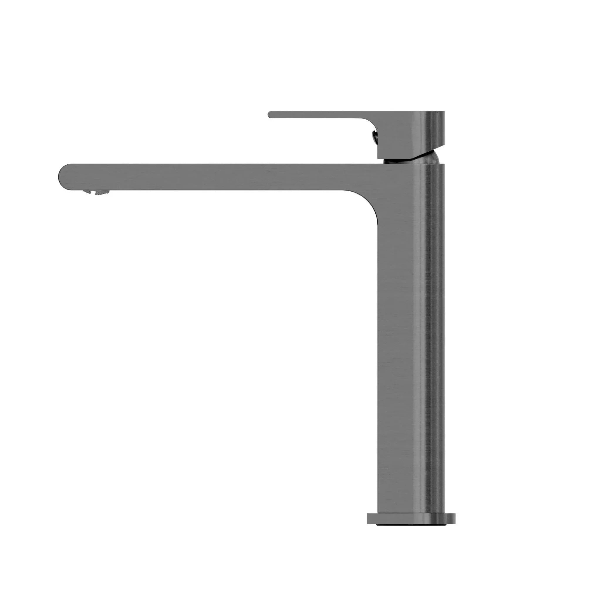 NERO BIANCA MID TALL BASIN MIXER GUN METAL - Ideal Bathroom CentreNR321501dGM