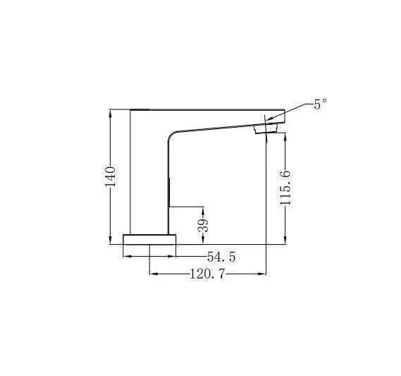 NERO BIANCA SENSOR TAP CHROME - Ideal Bathroom CentreNR403CH