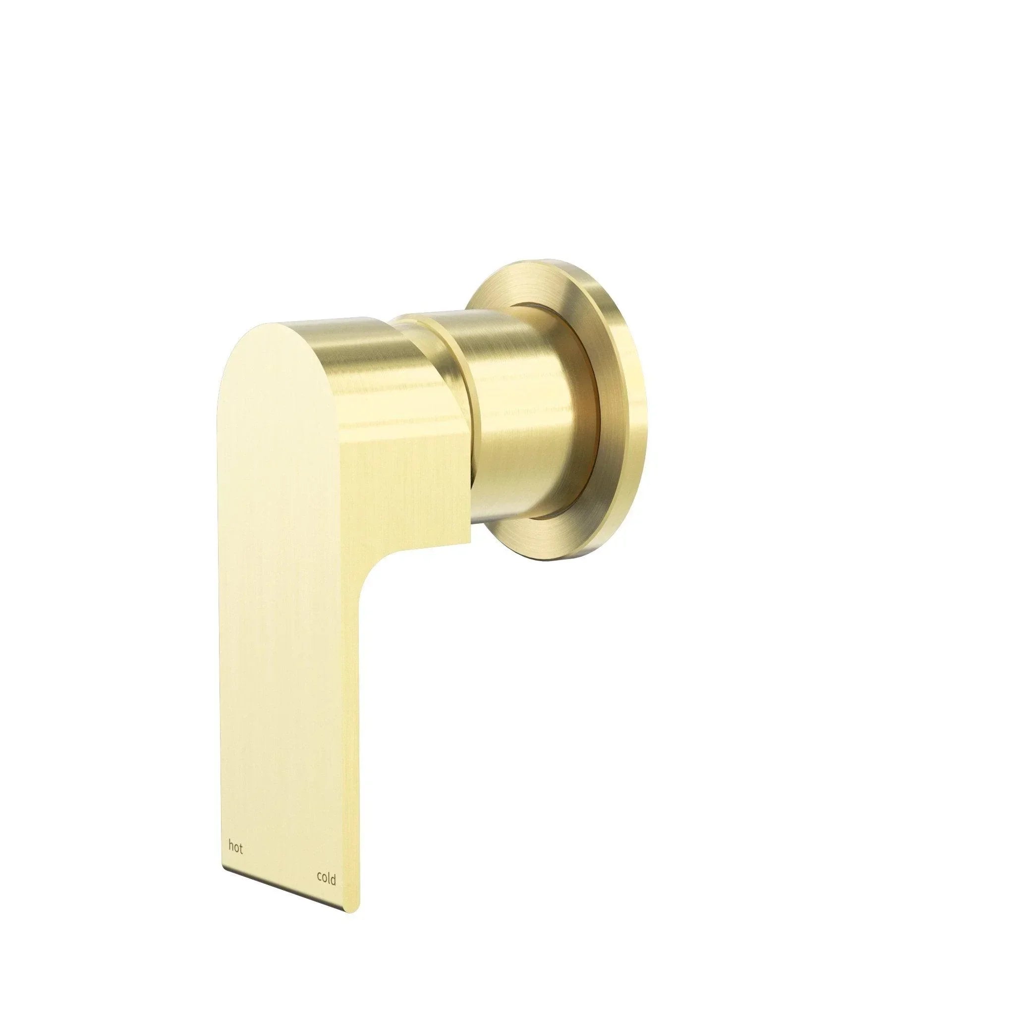 NERO BIANCA SHOWER MIXER 60MM PLATE BRUSHED GOLD - Ideal Bathroom CentreNR321511HBG
