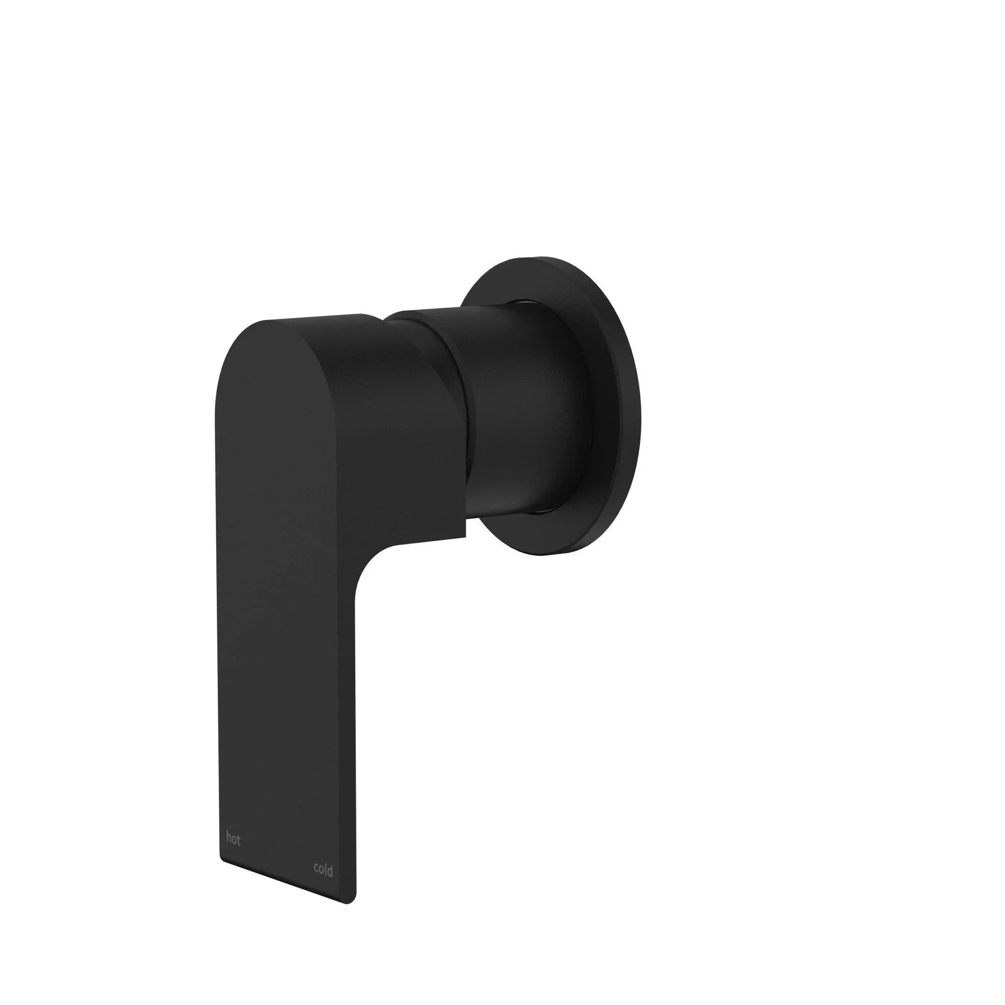 NERO BIANCA SHOWER MIXER 60MM PLATE MATTE BLACK - Ideal Bathroom CentreNR321511HMB