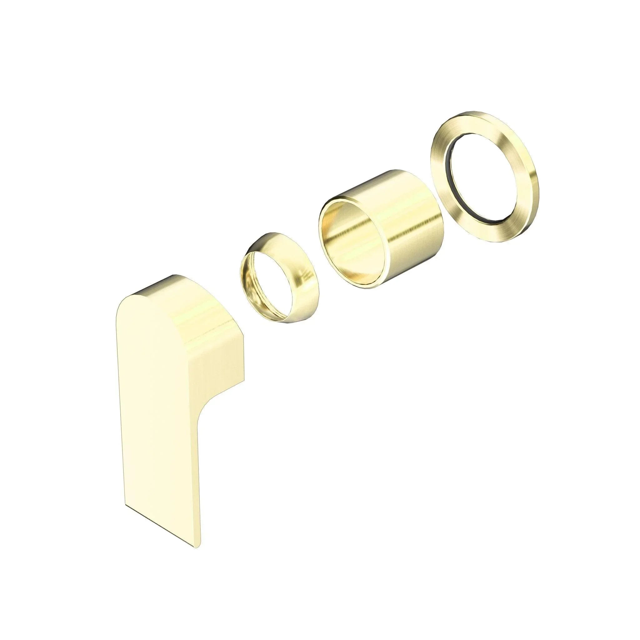 NERO BIANCA SHOWER MIXER 60MM PLATE TRIM KITS ONLY BRUSHED GOLD - Ideal Bathroom CentreNR321511HTBG