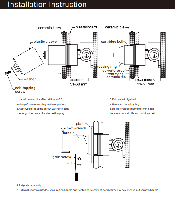 NERO BIANCA SHOWER MIXER 60MM PLATE TRIM KITS ONLY CHROME - Ideal Bathroom CentreNR321511HTCH