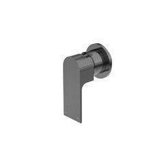 NERO BIANCA SHOWER MIXER 80MM PLATE GUN METAL - Ideal Bathroom CentreNR321511DGM
