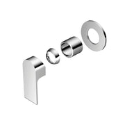 NERO BIANCA SHOWER MIXER 80MM PLATE TRIM KITS ONLY CHROME - Ideal Bathroom CentreNR321511DTCH