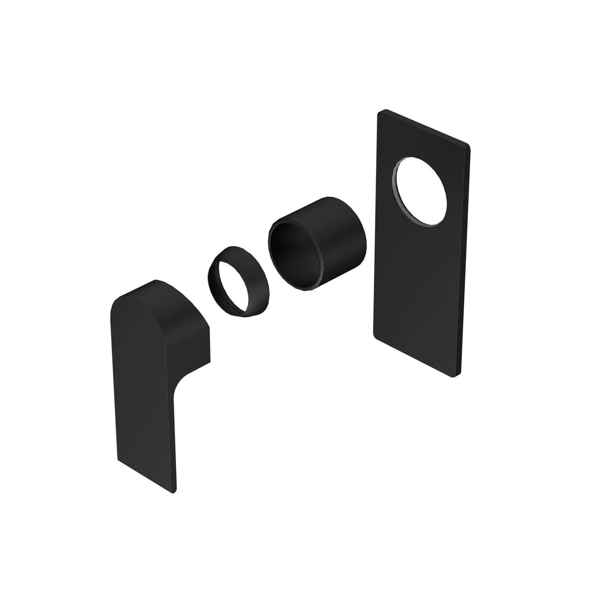 NERO BIANCA SHOWER MIXER TRIM KITS ONLY MATTE BLACK - Ideal Bathroom CentreNR321511TMB