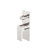 NERO BIANCA SHOWER MIXER WITH DIVERTOR BRUSHED NICKEL - Ideal Bathroom CentreNR321511ABN