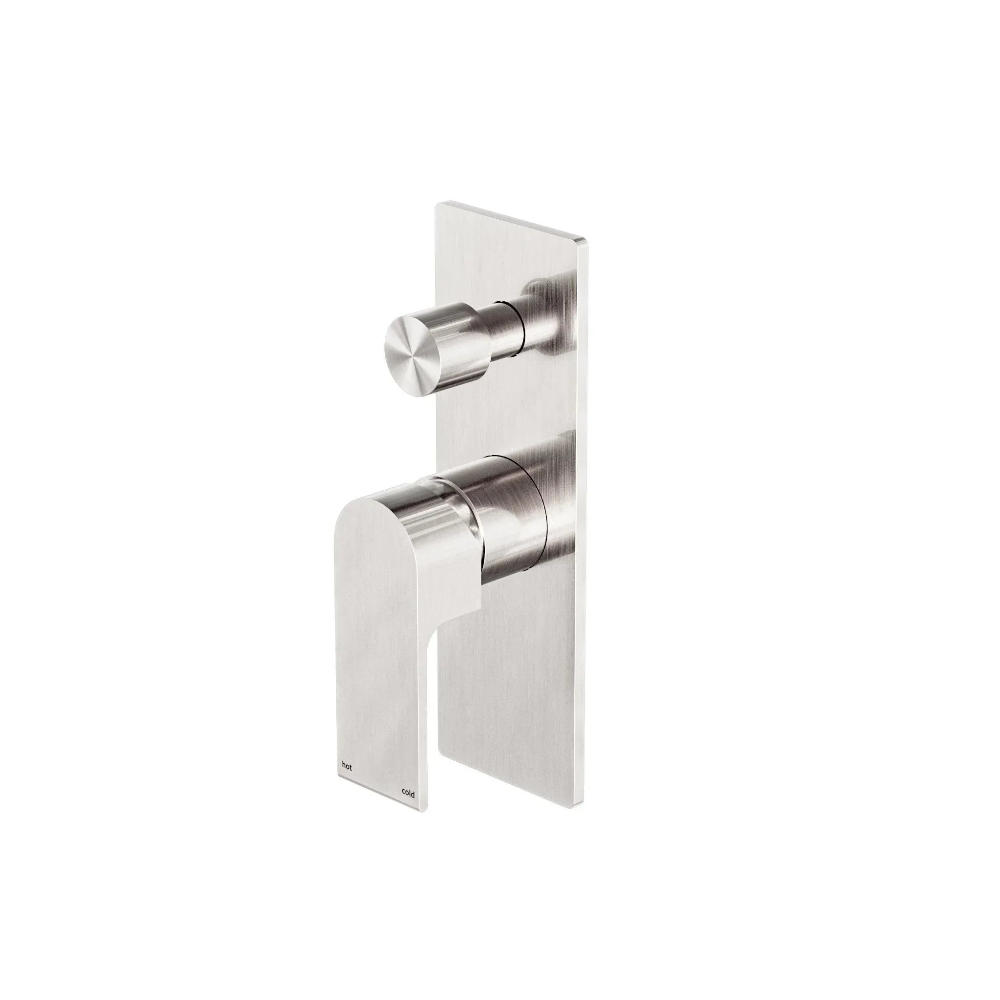 NERO BIANCA SHOWER MIXER WITH DIVERTOR BRUSHED NICKEL - Ideal Bathroom CentreNR321511ABN