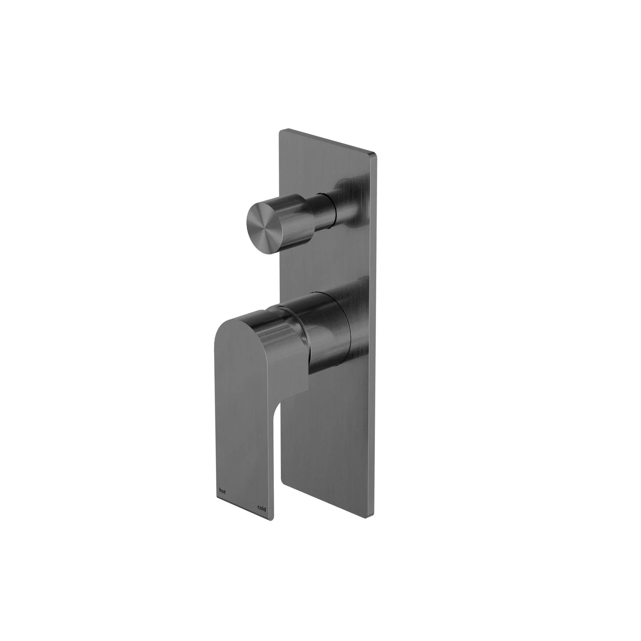NERO BIANCA SHOWER MIXER WITH DIVERTOR GUN METAL - Ideal Bathroom CentreNR321511AGM