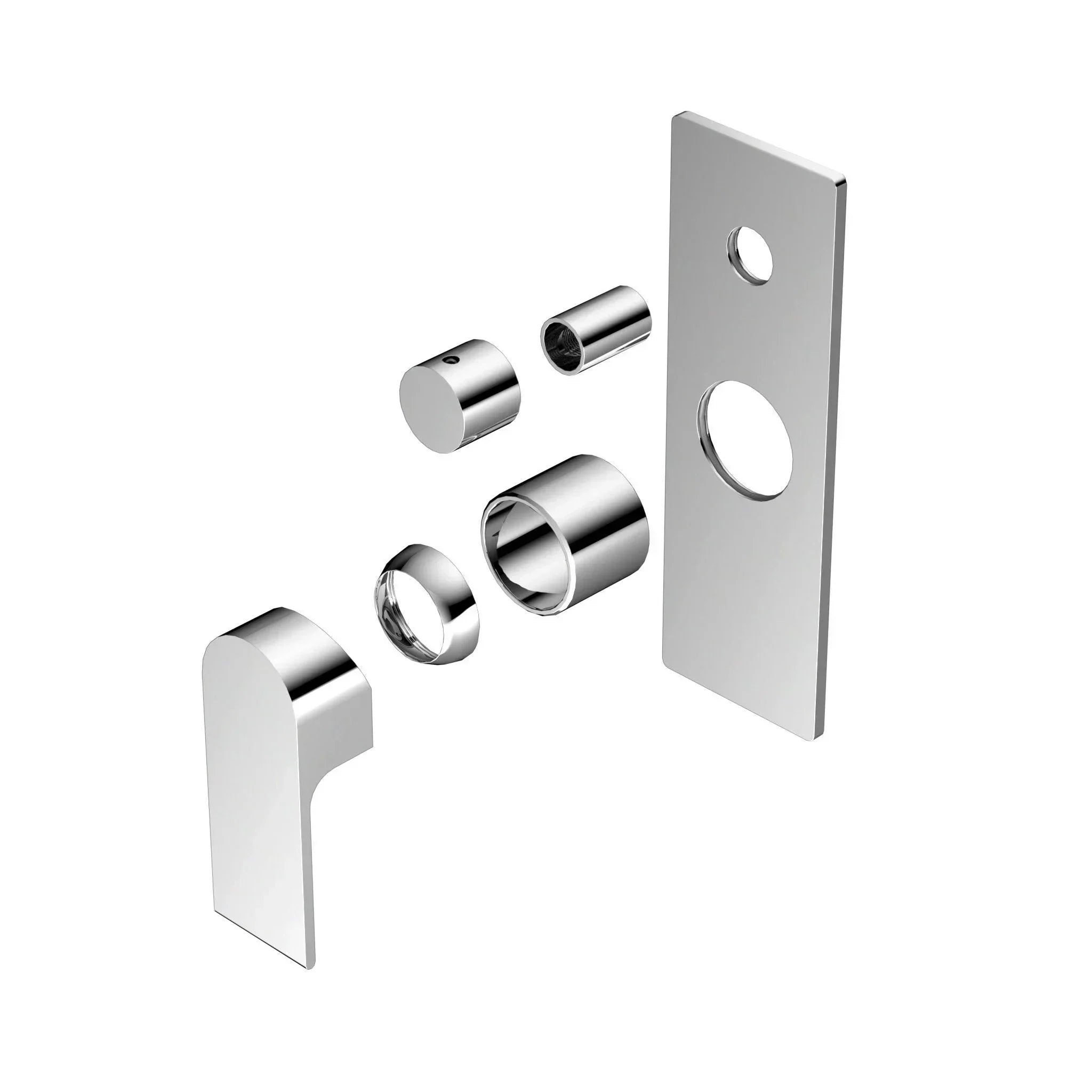 NERO BIANCA SHOWER MIXER WITH DIVERTOR TRIM KITS ONLY CHROME - Ideal Bathroom CentreNR321511ATCH