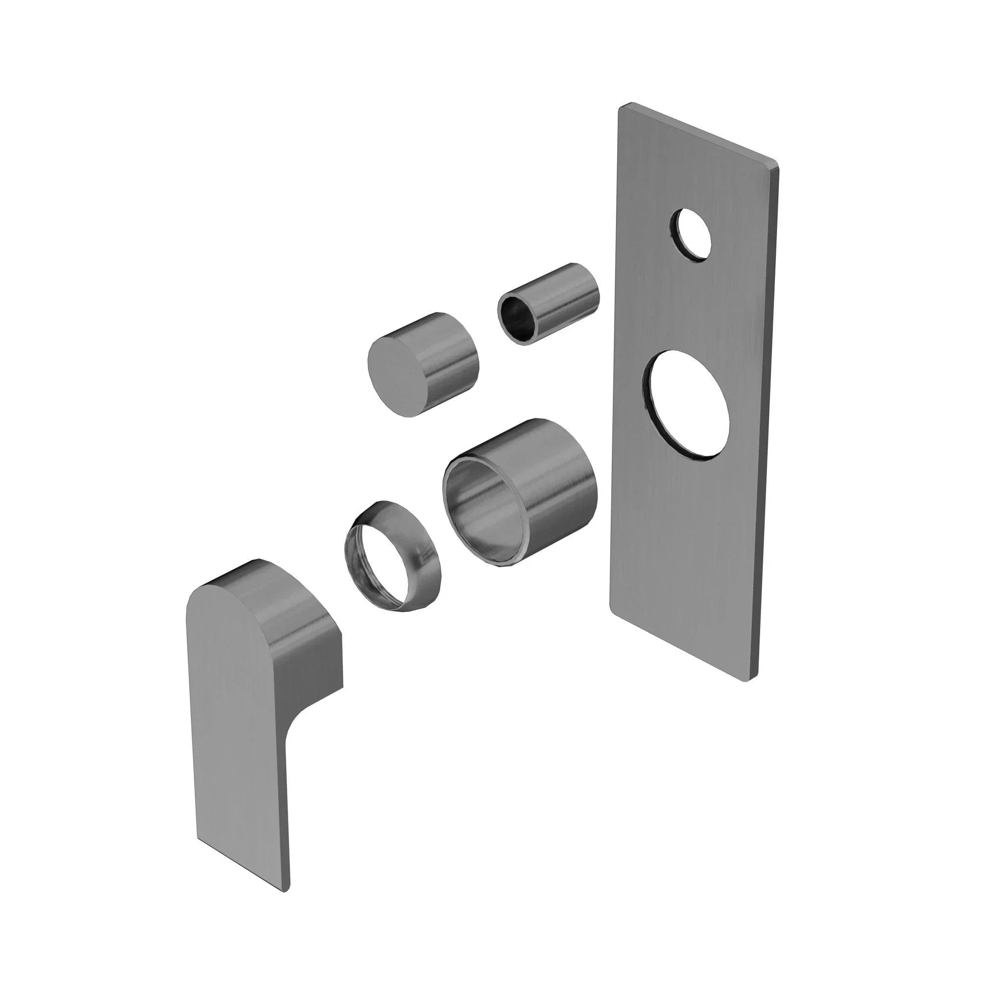 NERO BIANCA SHOWER MIXER WITH DIVERTOR TRIM KITS ONLY GUN METAL - Ideal Bathroom CentreNR321511ATGM