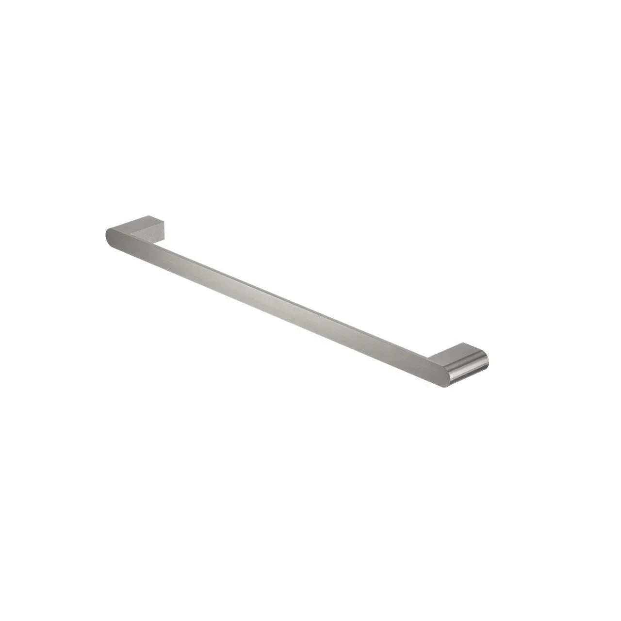 NERO BIANCA SINGLE TOWEL RAIL 600MM BRUSHED NICKEL - Ideal Bathroom CentreNR9024BN