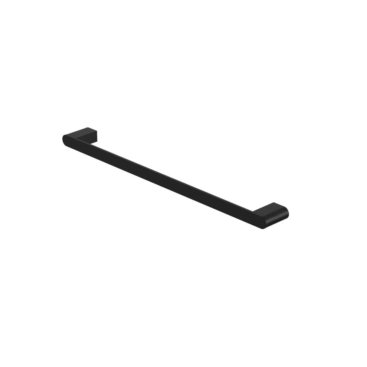 NERO BIANCA SINGLE TOWEL RAIL 600MM MATTE BLACK - Ideal Bathroom CentreNR9024MB