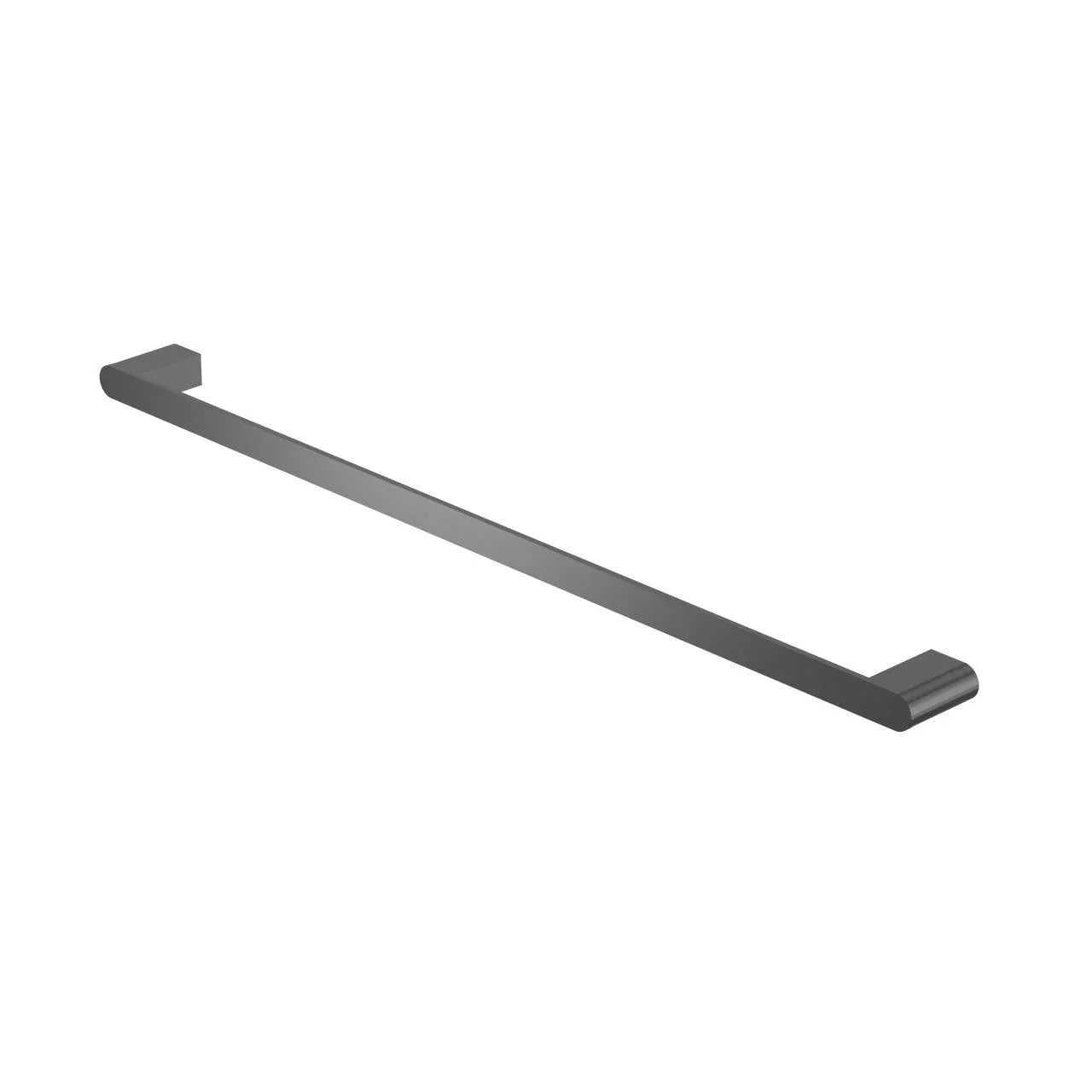 NERO BIANCA SINGLE TOWEL RAIL 800MM GUN METAL - Ideal Bathroom CentreNR9030GM