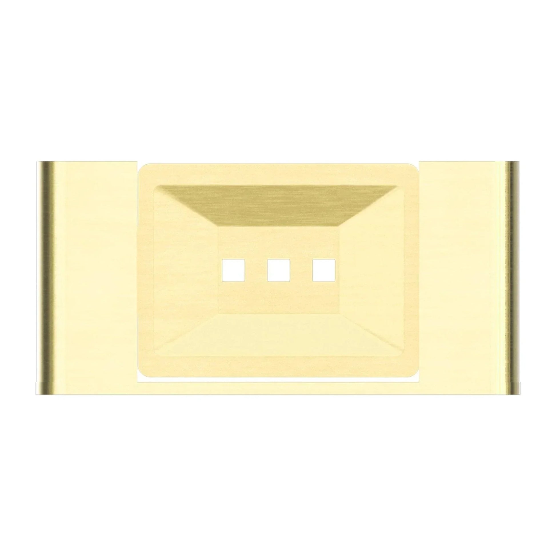 NERO BIANCA SOAP DISH HOLDER BRUSHED GOLD - Ideal Bathroom CentreNR9081BG