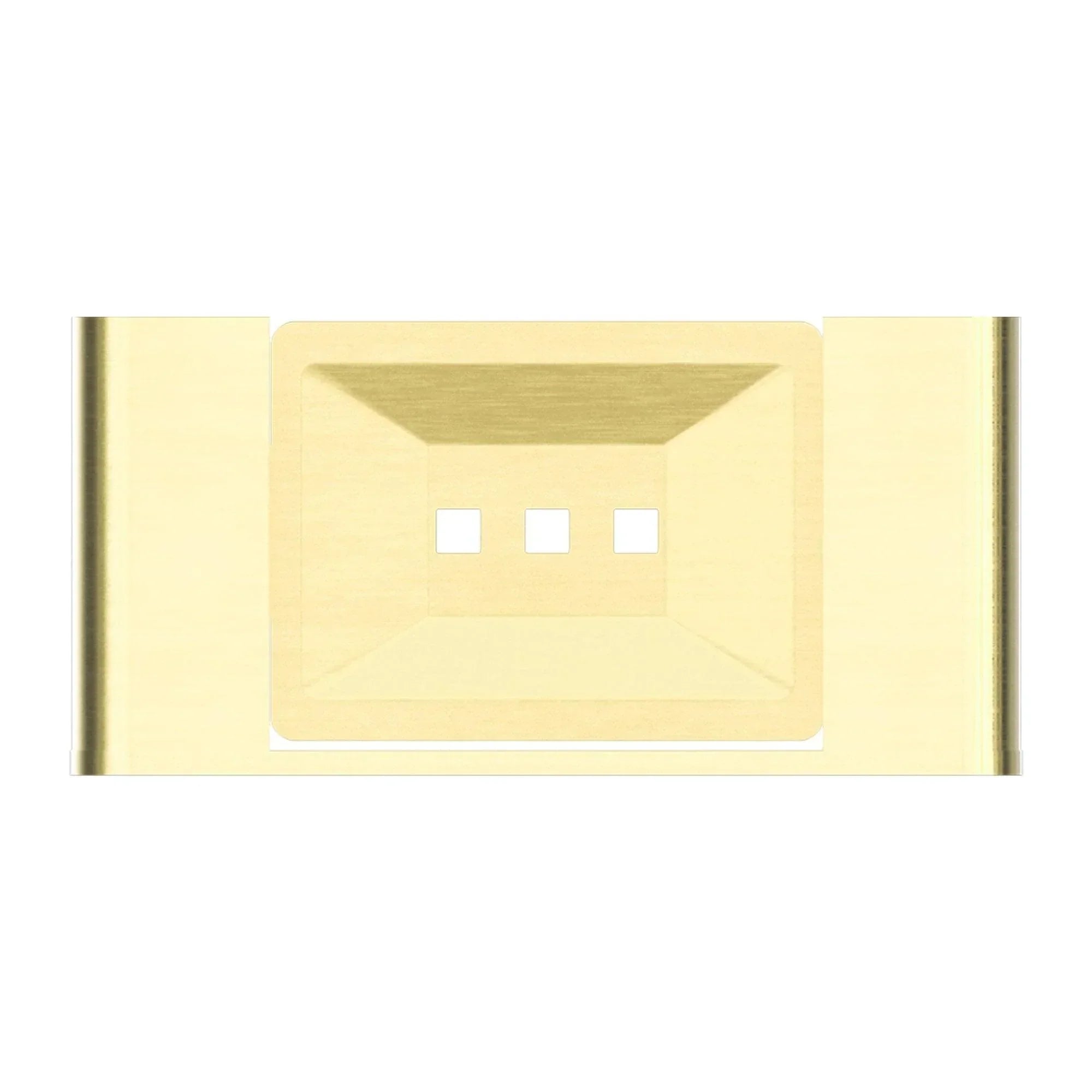 NERO BIANCA SOAP DISH HOLDER BRUSHED GOLD - Ideal Bathroom CentreNR9081BG