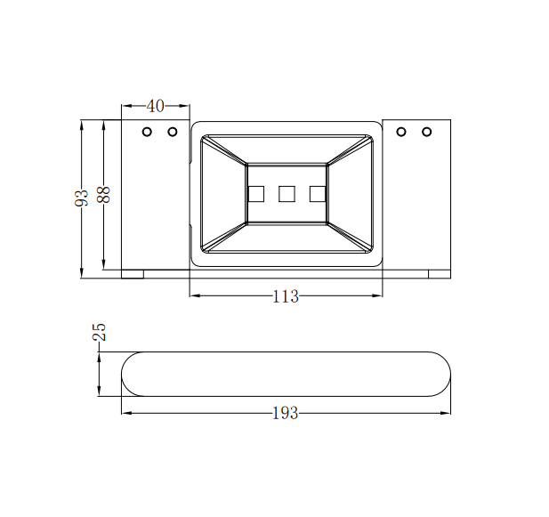 NERO BIANCA SOAP DISH HOLDER BRUSHED NICKEL - Ideal Bathroom CentreNR9081BN