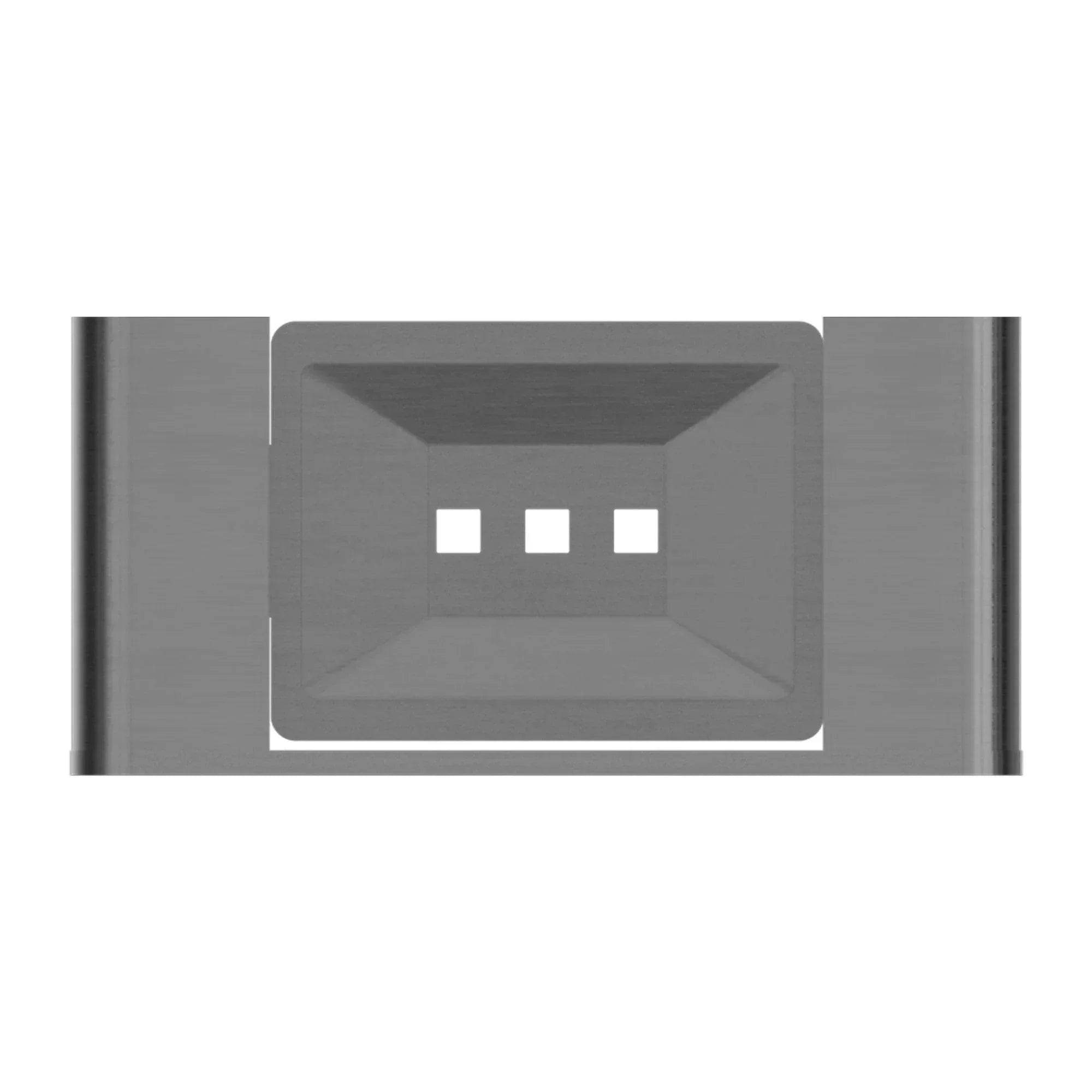 NERO BIANCA SOAP DISH HOLDER GUN METAL - Ideal Bathroom CentreNR9081GM