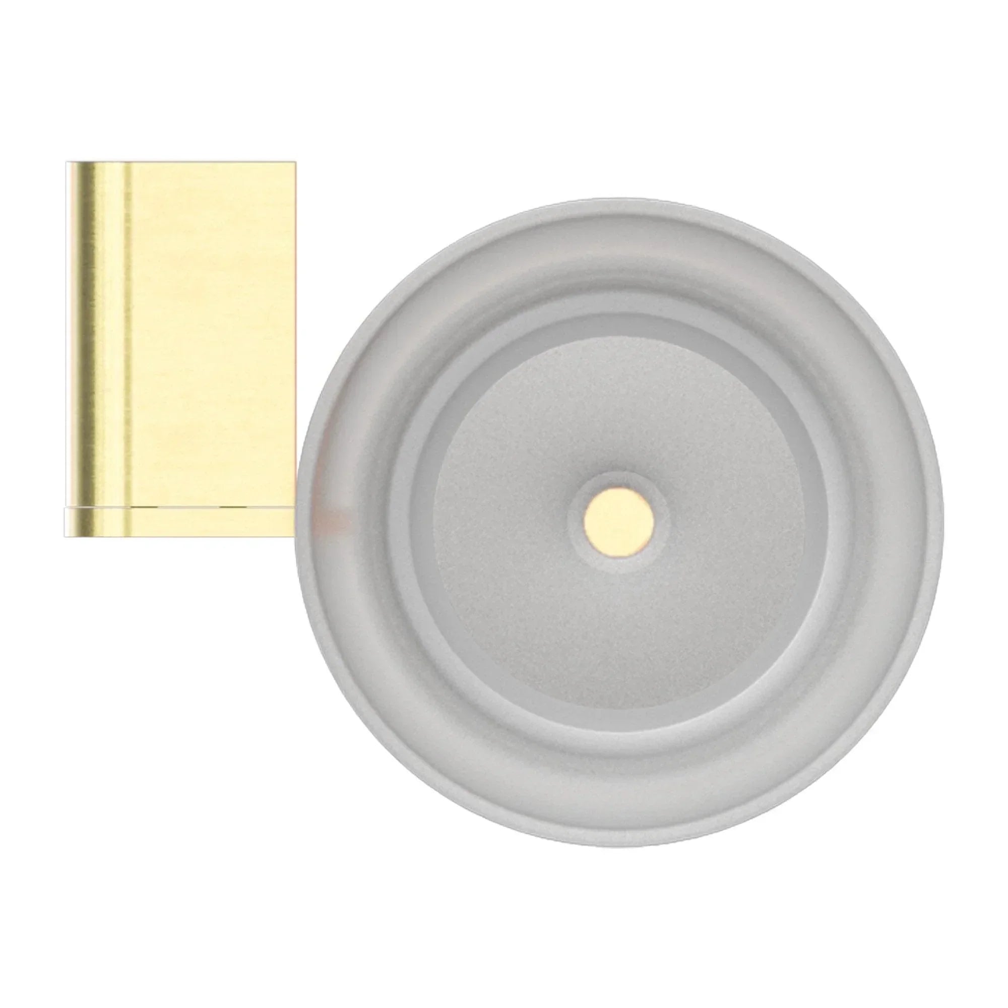 NERO BIANCA TOILET BRUSH HOLDER BRUSHED GOLD - Ideal Bathroom CentreNR9088BG