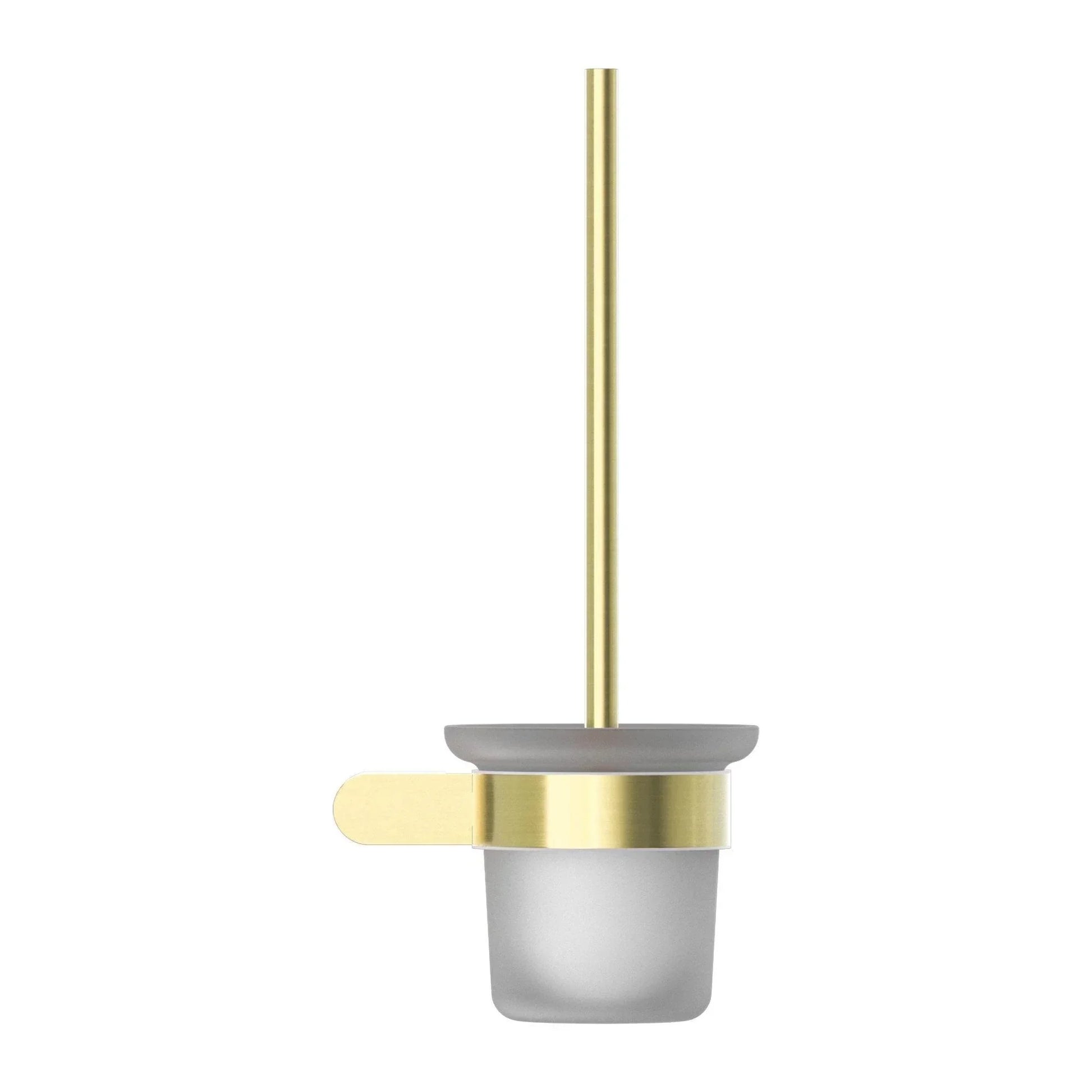 NERO BIANCA TOILET BRUSH HOLDER BRUSHED GOLD - Ideal Bathroom CentreNR9088BG