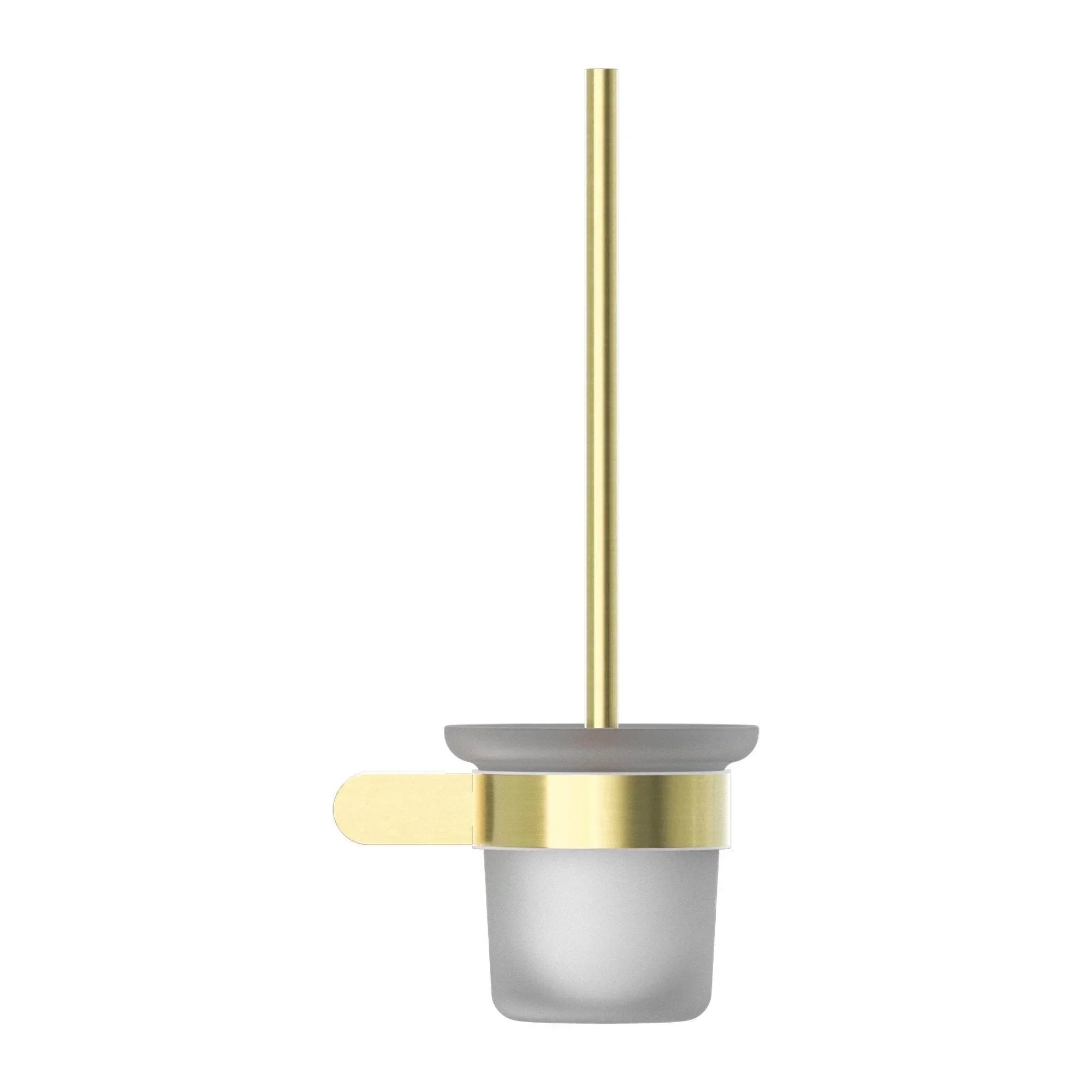 NERO BIANCA TOILET BRUSH HOLDER BRUSHED GOLD - Ideal Bathroom CentreNR9088BG