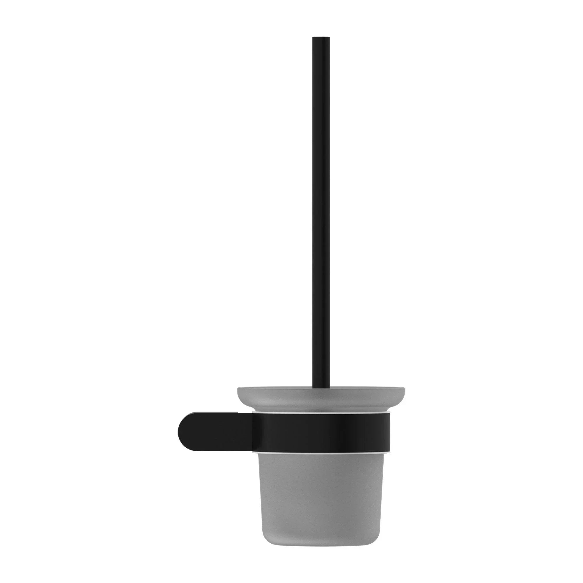 NERO BIANCA TOILET BRUSH HOLDER MATTE BLACK - Ideal Bathroom CentreNR9088MB