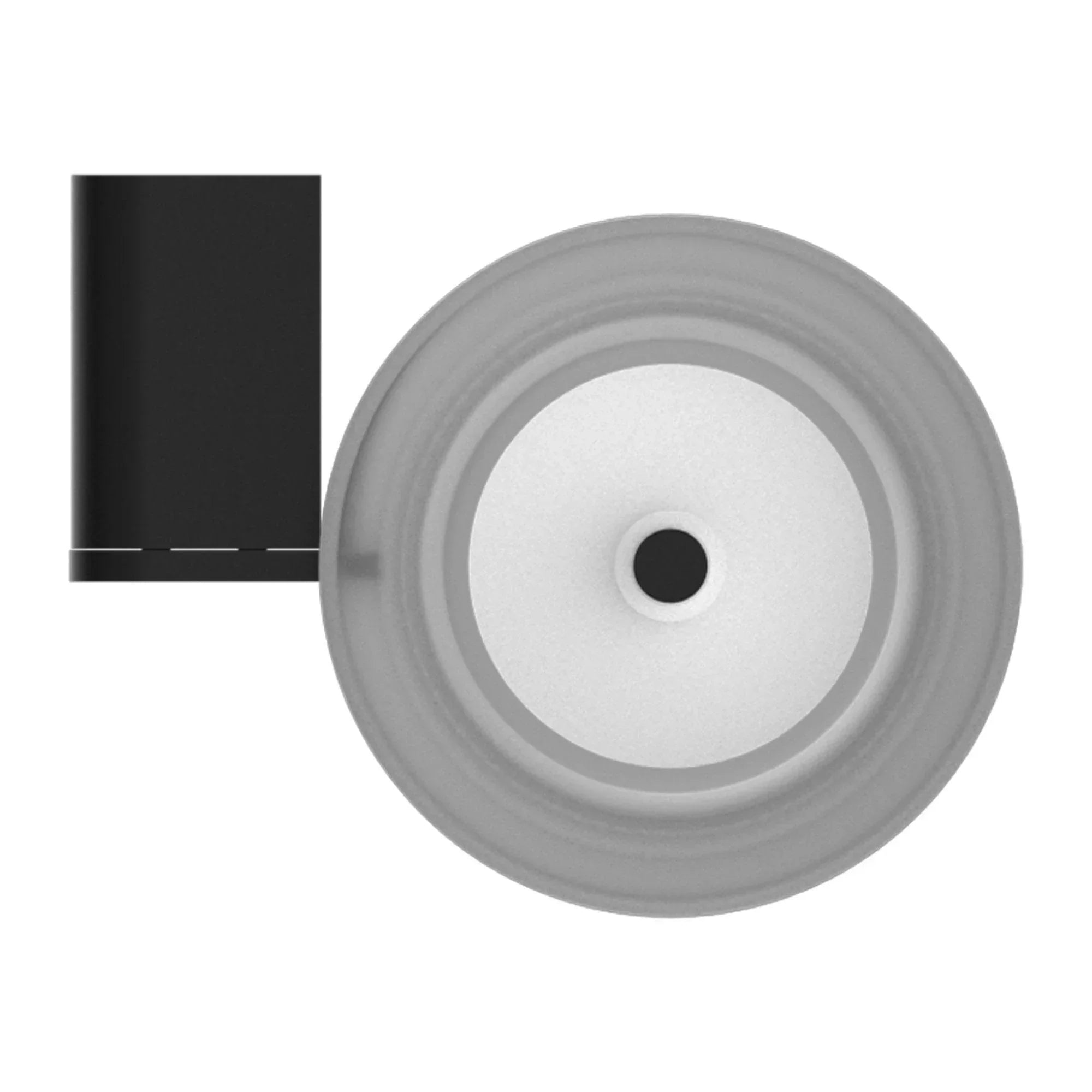 NERO BIANCA TOILET BRUSH HOLDER MATTE BLACK - Ideal Bathroom CentreNR9088MB