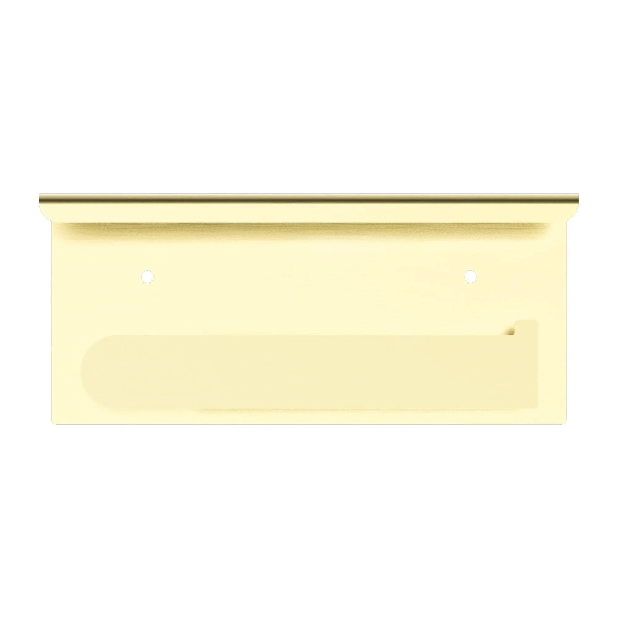 NERO BIANCA TOILET ROLL HOLDER WITH PHONE HOLDER BRUSHED GOLD - Ideal Bathroom CentreNR9086aBG