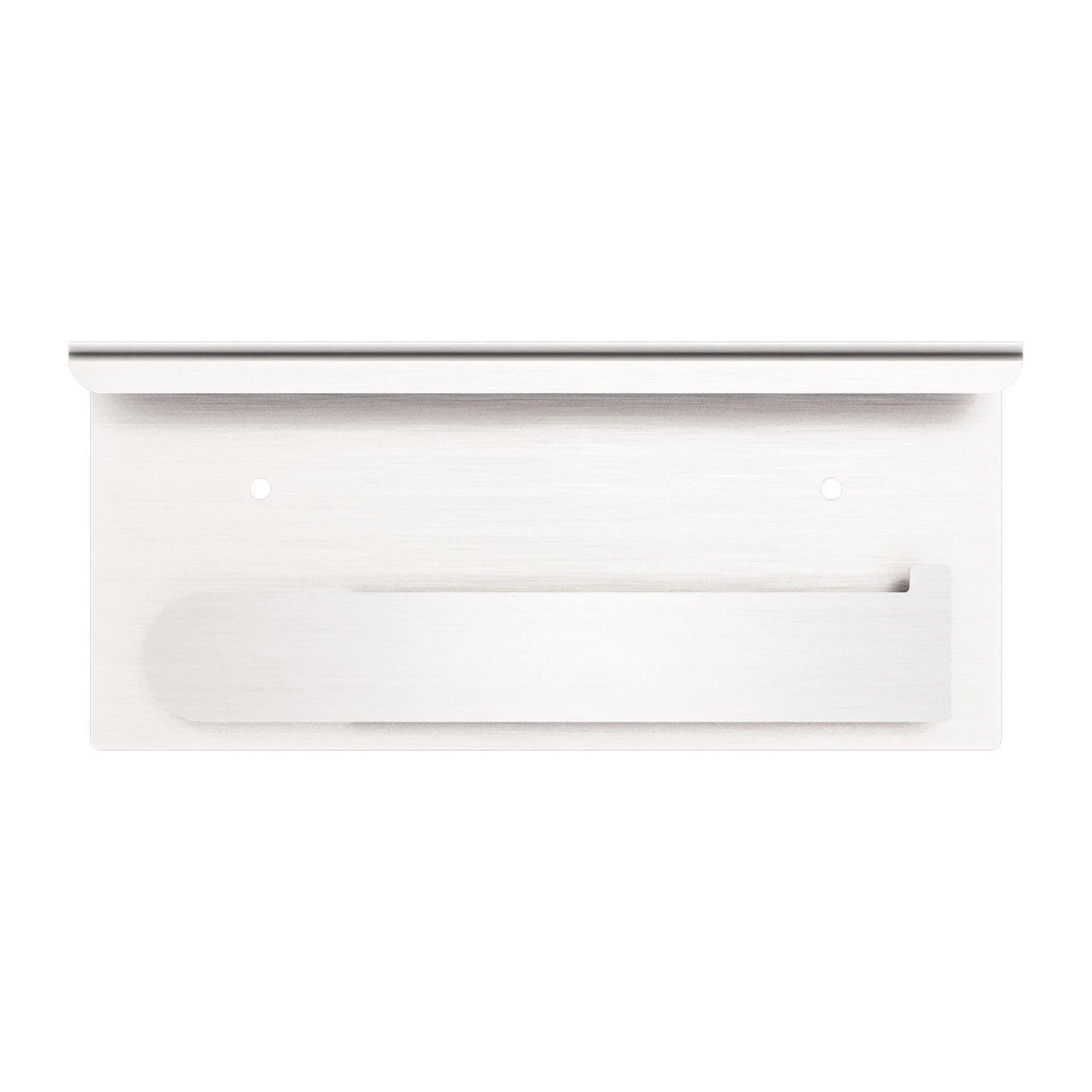 NERO BIANCA TOILET ROLL HOLDER WITH PHONE HOLDER BRUSHED NICKEL - Ideal Bathroom CentreNR9086aBN