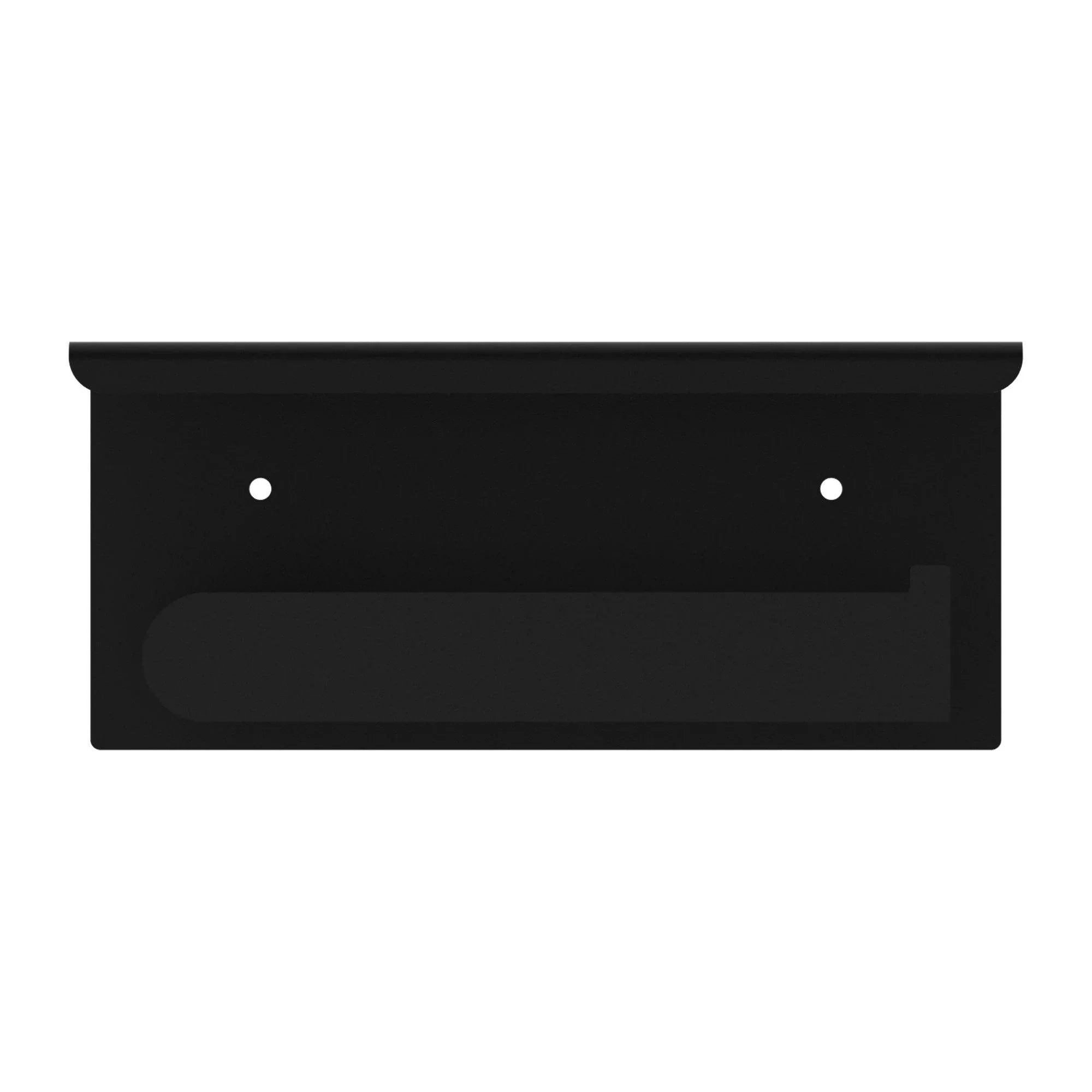 NERO BIANCA TOILET ROLL HOLDER WITH PHONE HOLDER MATTE BLACK - Ideal Bathroom CentreNR9086aMB