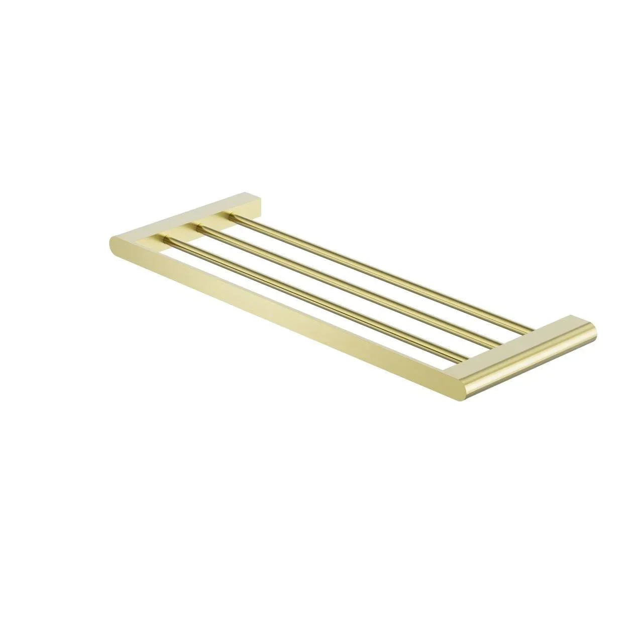 NERO BIANCA TOWEL RACK BRUSHED GOLD - Ideal Bathroom CentreNR9089BG
