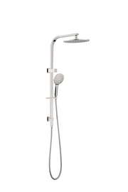 NERO BIANCA TWIN SHOWER BRUSHED NICKEL - Ideal Bathroom CentreNR250805cBN