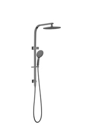 NERO BIANCA TWIN SHOWER GUN METAL - Ideal Bathroom CentreNR250805cGM