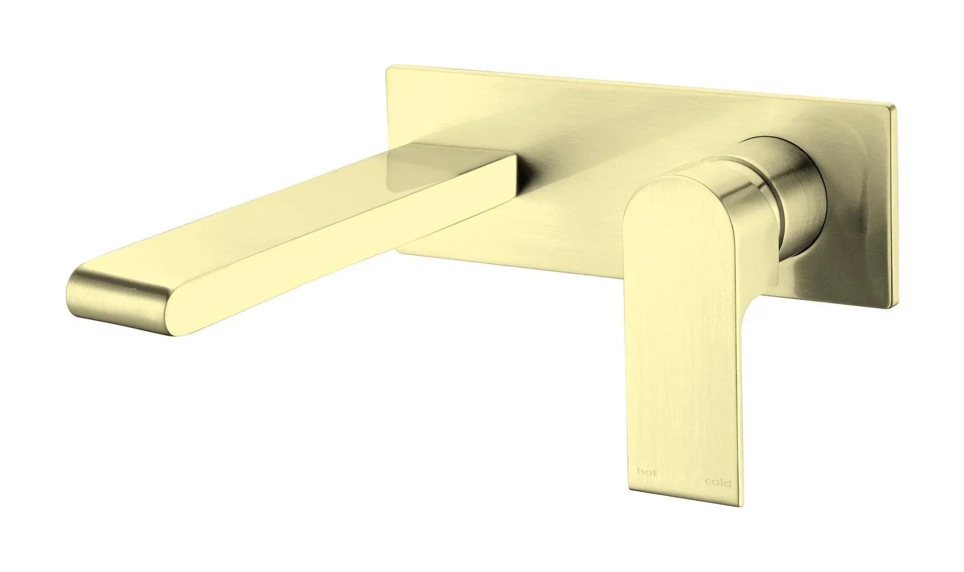 NERO BIANCA WALL BASIN/BATH MIXER 187MM BRUSHED GOLD - Ideal Bathroom CentreNR321510ABG