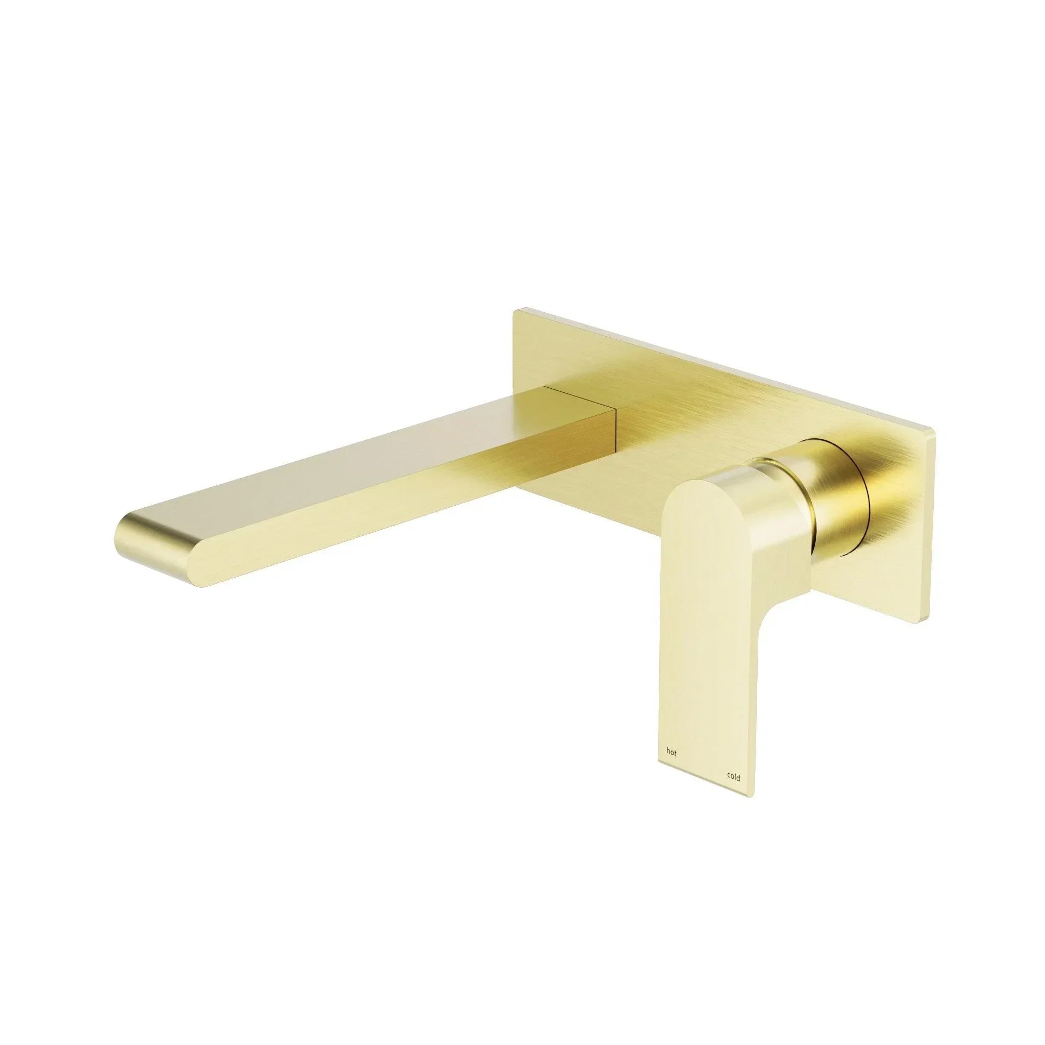 NERO BIANCA WALL BASIN/BATH MIXER 230MM BRUSHED GOLD - Ideal Bathroom CentreNR321510BBG